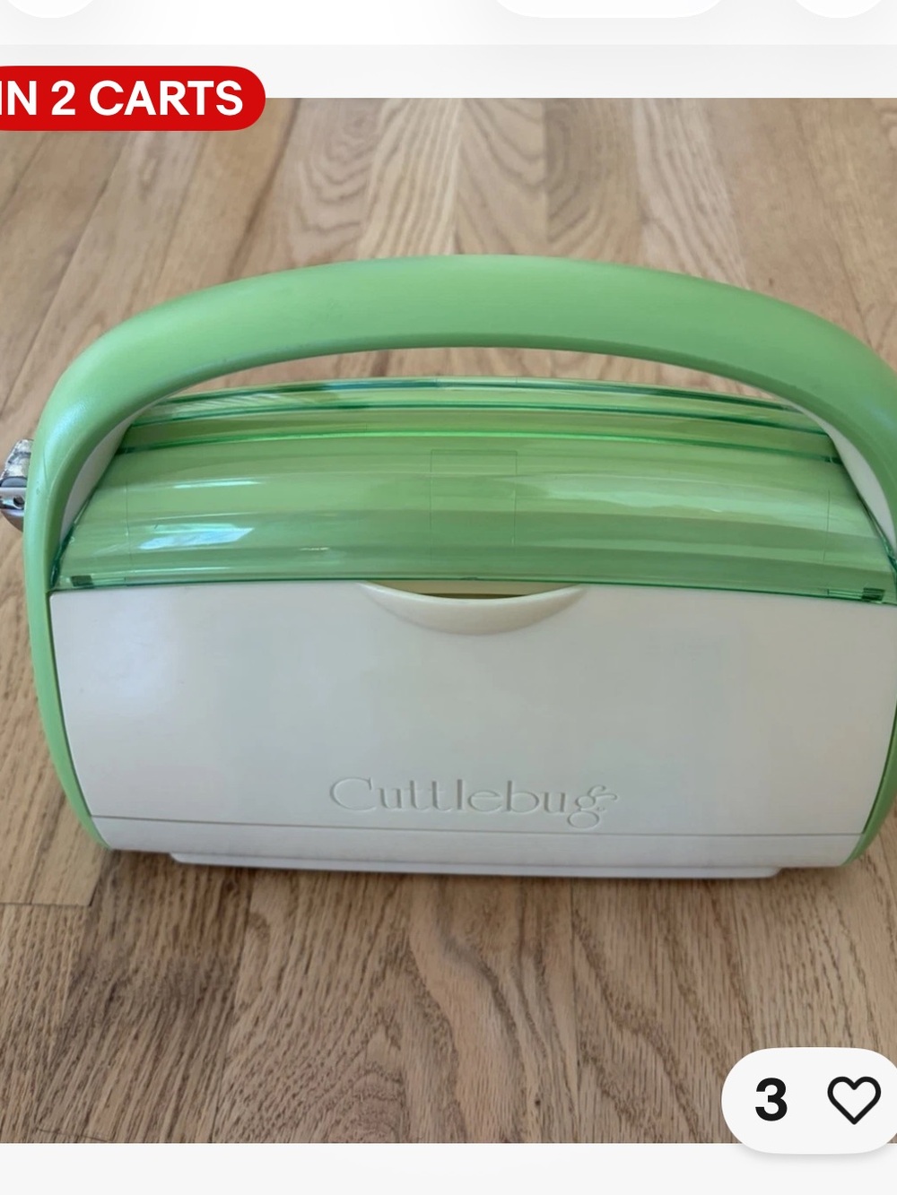Cricut Cuttlebug A+ Green Die Cut Machine.